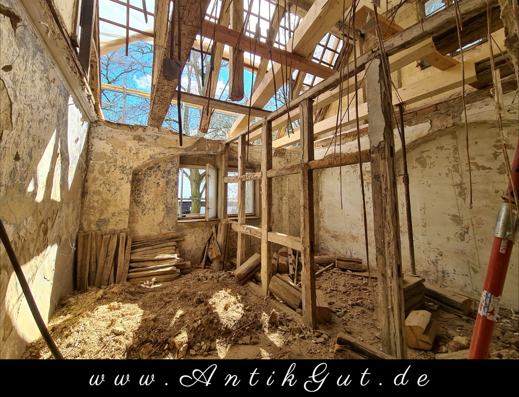 Die Sanierung vom Gutshaus Pöthen - Das Obergeschoss