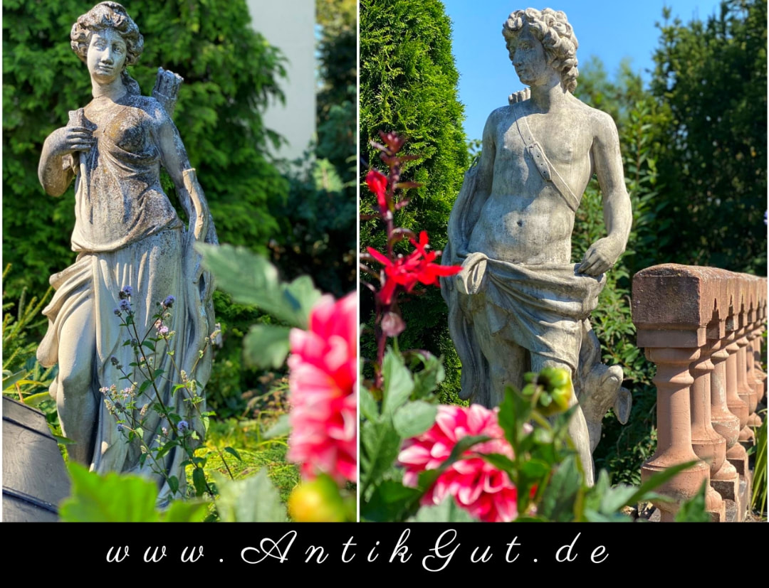 Ein Garten im Zeichen der Antike - Griechische Skulpturen im Garten vom Gutshaus Pöthen das AntikGut 